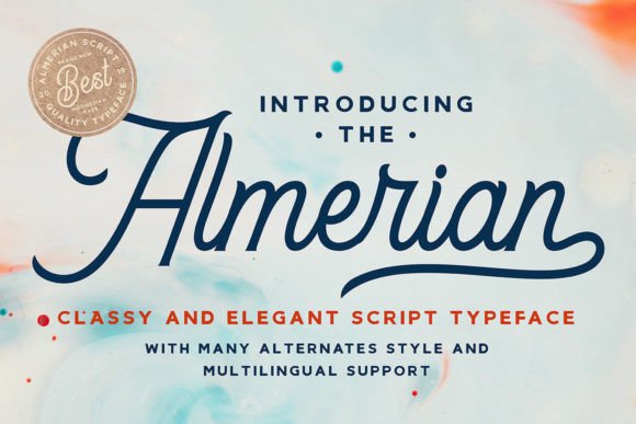 Almerian: A Vintage Script Font of Timeless Elegance