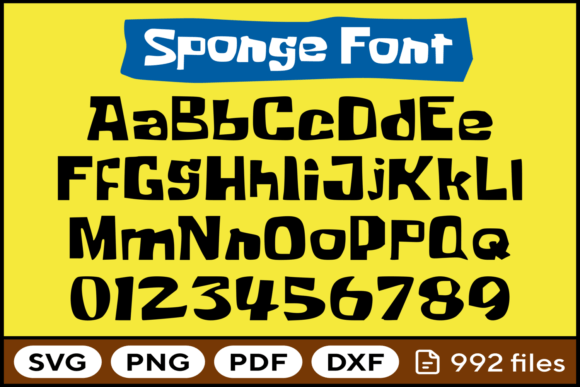Cartoon Font Svg Png Pdf Dxf Letters: Creative Cut Files