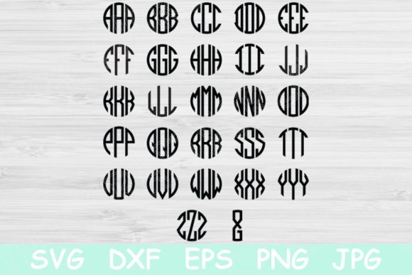 Circle Block Monogram Font: A Modern Design Asset