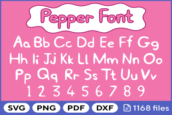 Creative Pig Font for Crafting and Design Projects