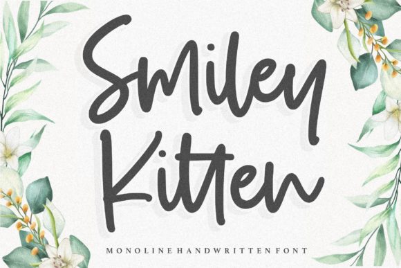Discover the Charm of the Smiley Kitten Font