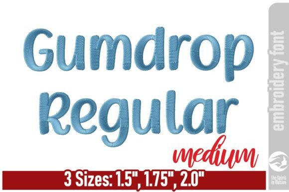 Gumdrop Playful Embroidery Font: A Friendly, Polished Touch
