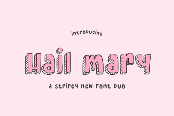 Hail Mary: Bold, Chunky Display Font for Creative Ideas