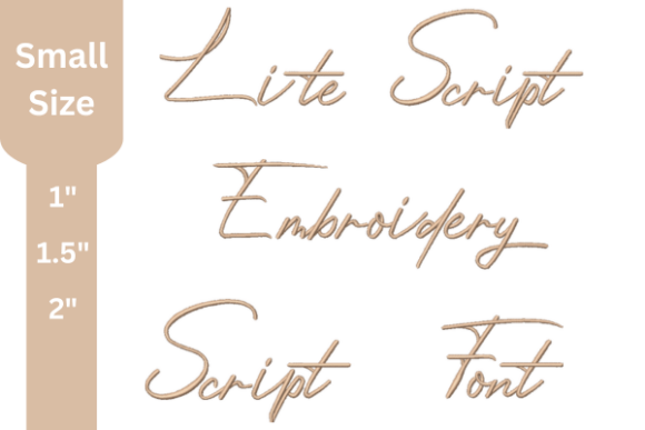 Lite Script Embroidery Small Font: Elevate Your Stitching Projects