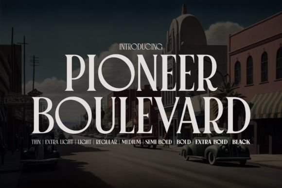 Pioneer Boulevard: A Vintage Font for Modern Design