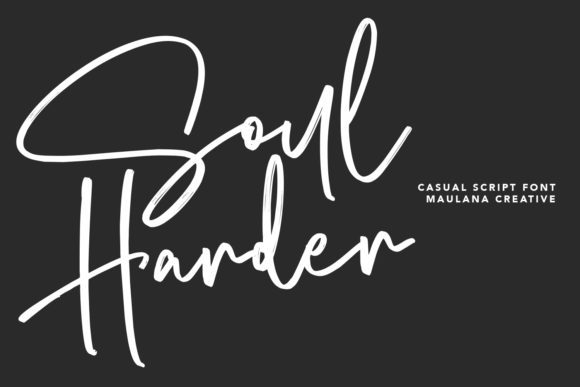 Soul Harder: A Brush Pen Script for Modern Designers