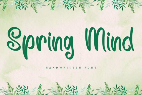 Spring Mind: A Romantic Handwritten Font for Creative Projects