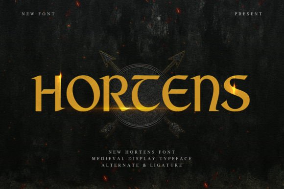 Unveiling Hortens: A Medieval Typeface for Timeless Designs